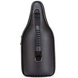 Genuine leather wine tote set with rugged carrying handle by CaddyO