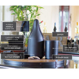 Leather wine tote set by CaddyO