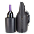 Leather wine tote set with iceless wine chiller by CaddyO 