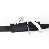 Sommelier wine bottle opener with convenient carrying pouch
