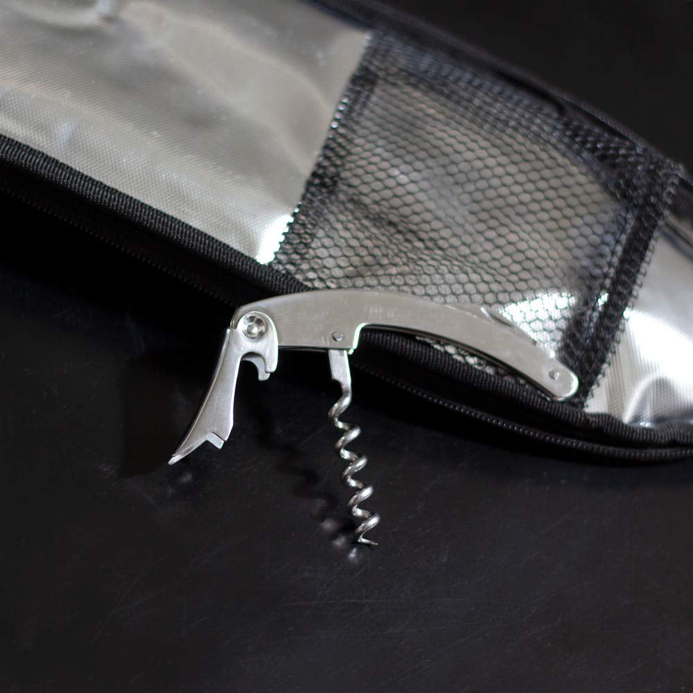 Sommelier wine bottle opener with CaddyO Dual Tote set