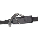 Sommelier wine bottle opener with genuine leather carrying pouch by CaddyO