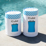 iCube Wrapsulator retail packaging by a poolside