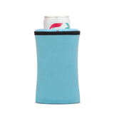 Blue iCube Wrapsulator instant beverage chiller, designed for 12oz slim cans and bottles.